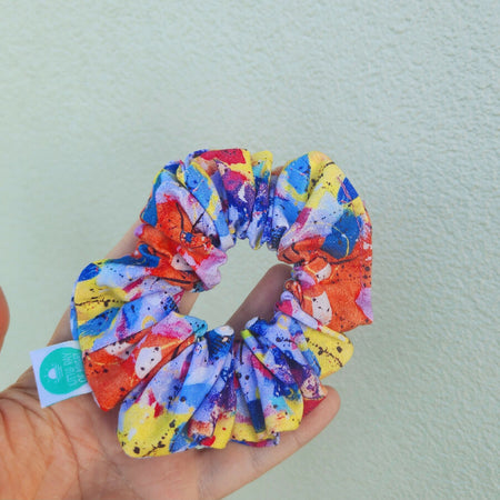 Artist palette design scrunchie