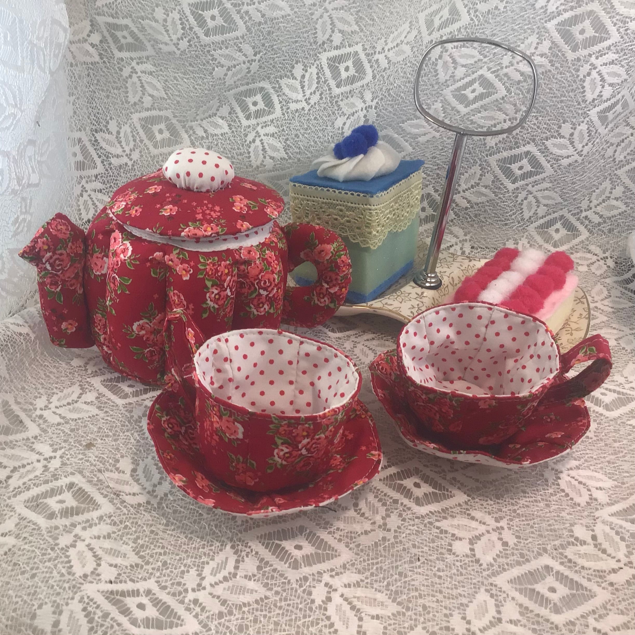 My First Teaset  Tiny Red Floral