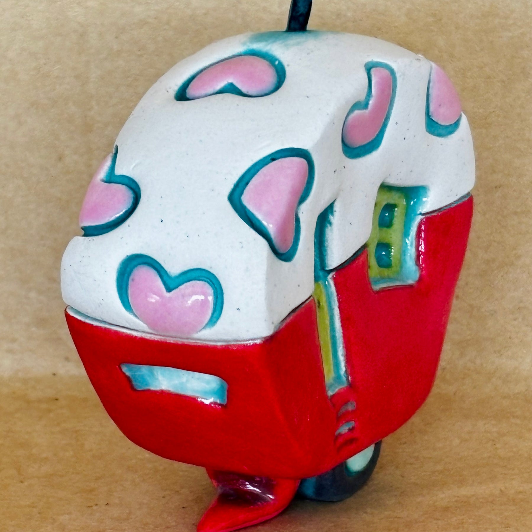 Small Retro Collectable Ceramic Caravan 14