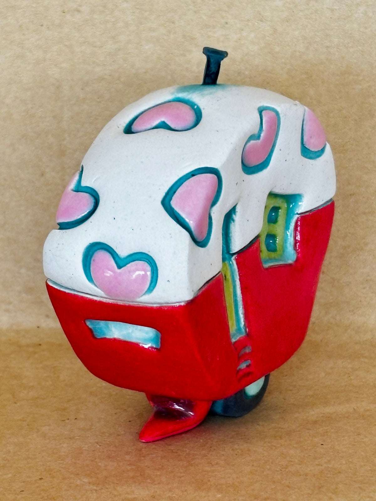 Small Retro Collectable Ceramic Caravan 14
