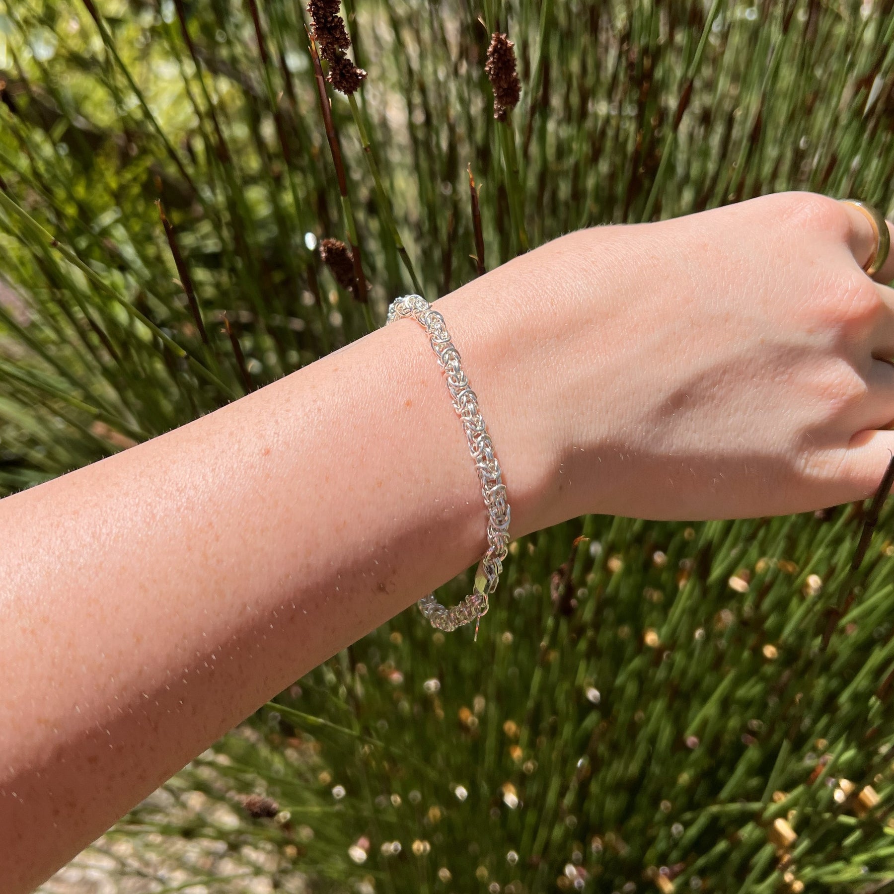 Sterling Silver "Byzantine" Bracelet