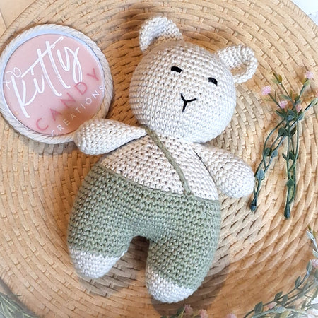 Handmade Crochet Toy Tubby Bear - 100% Cotton