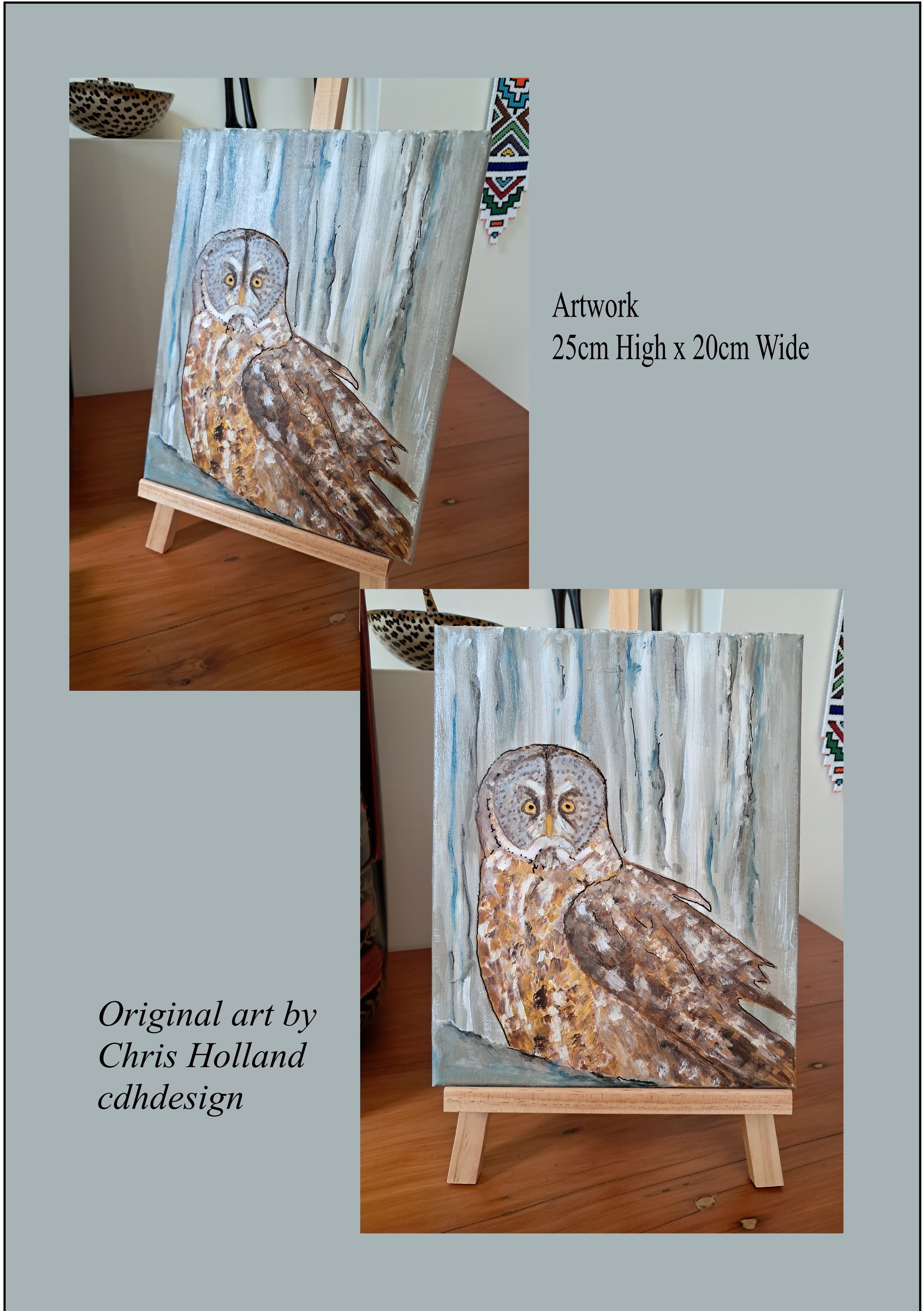 Owl Barred Owl Original Painting