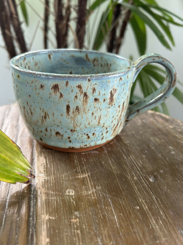 Handmade pottery mug