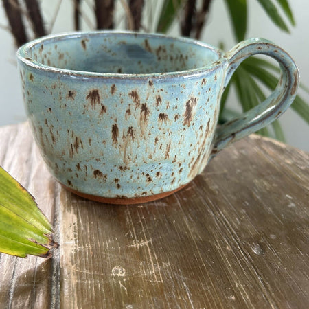 Handmade pottery mug