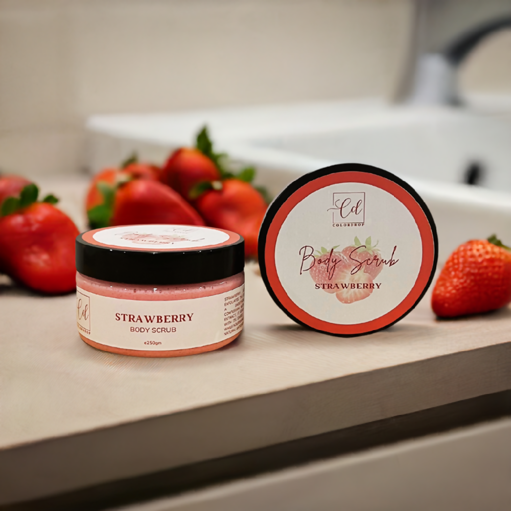 Strawberry body scrub