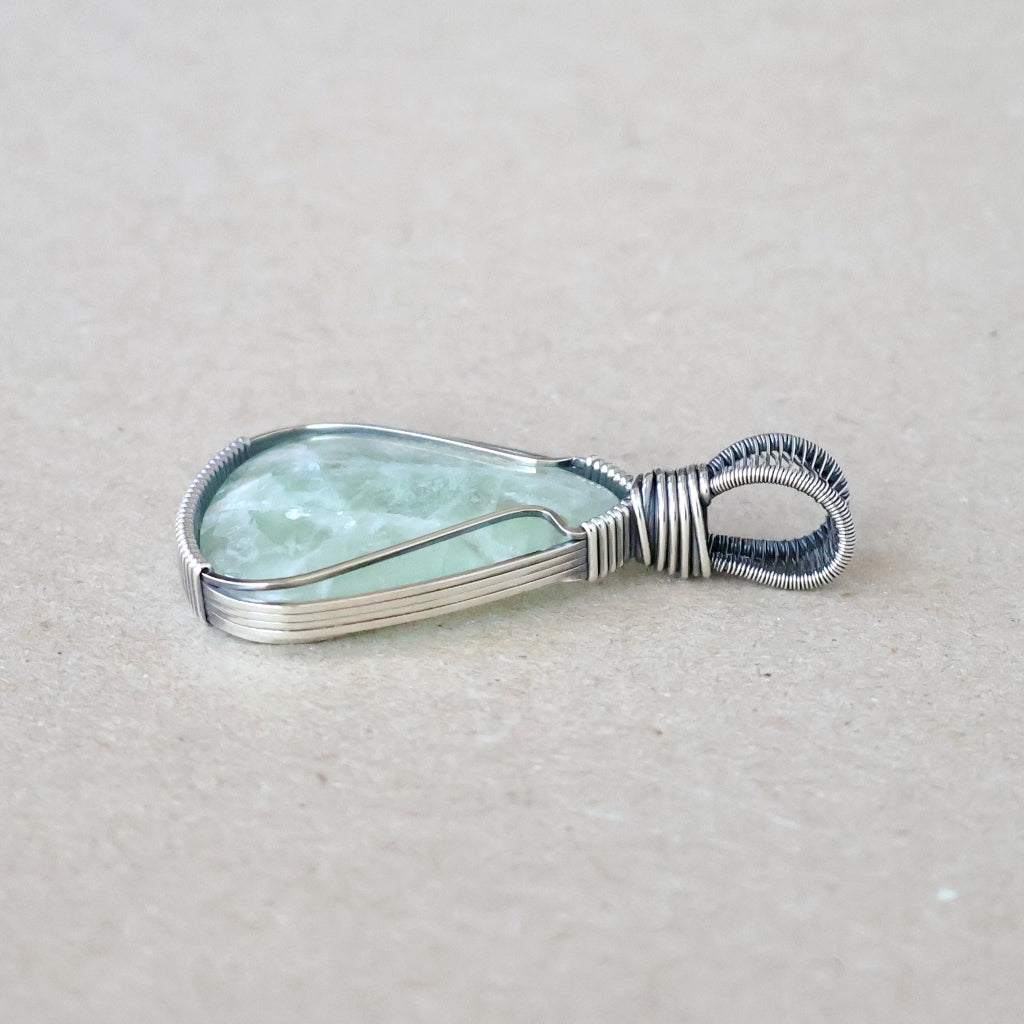 Handcrafted Fluorite Pendant - Talisman of Clear Thinking