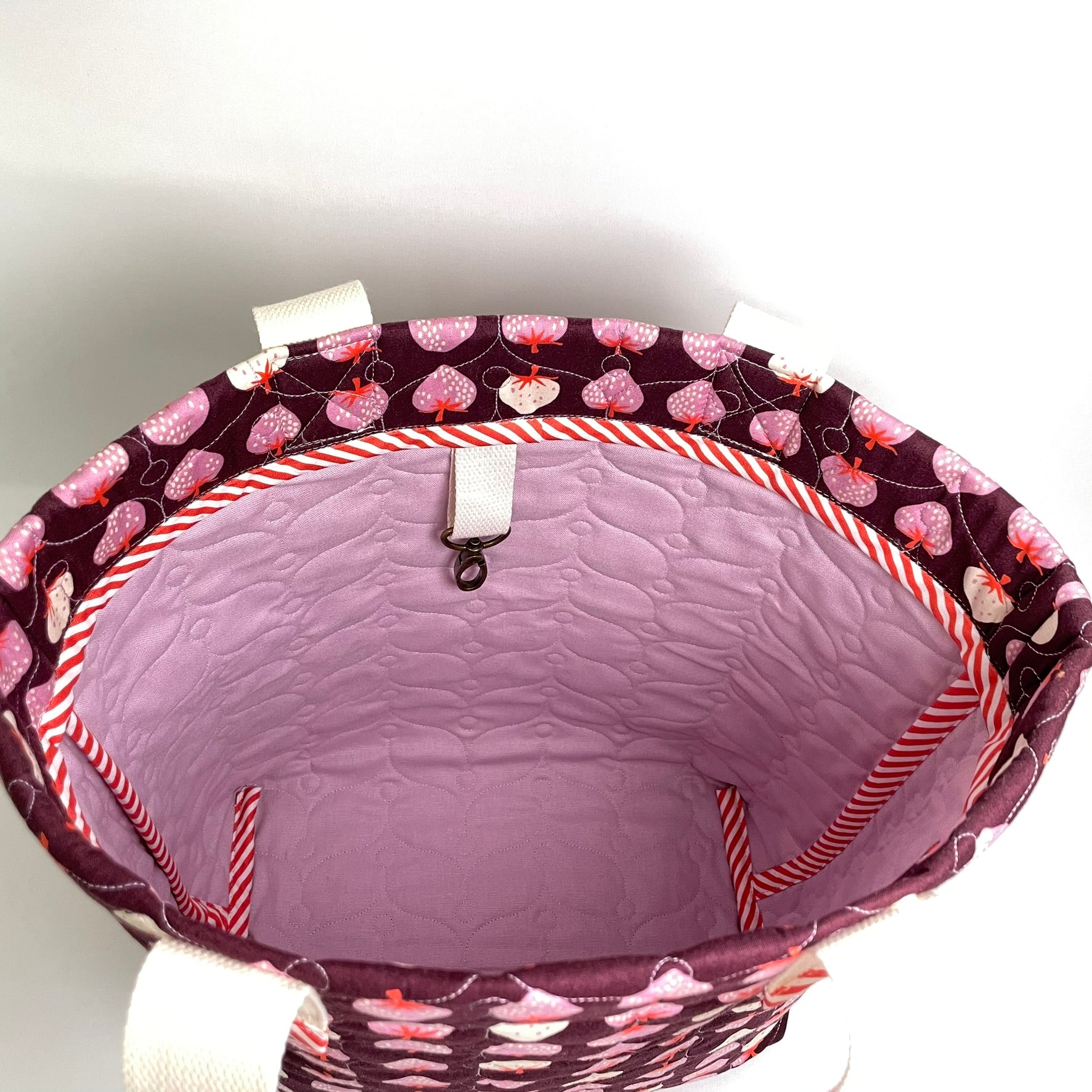 Designer Quilted Tote Bag - Ruby Star
