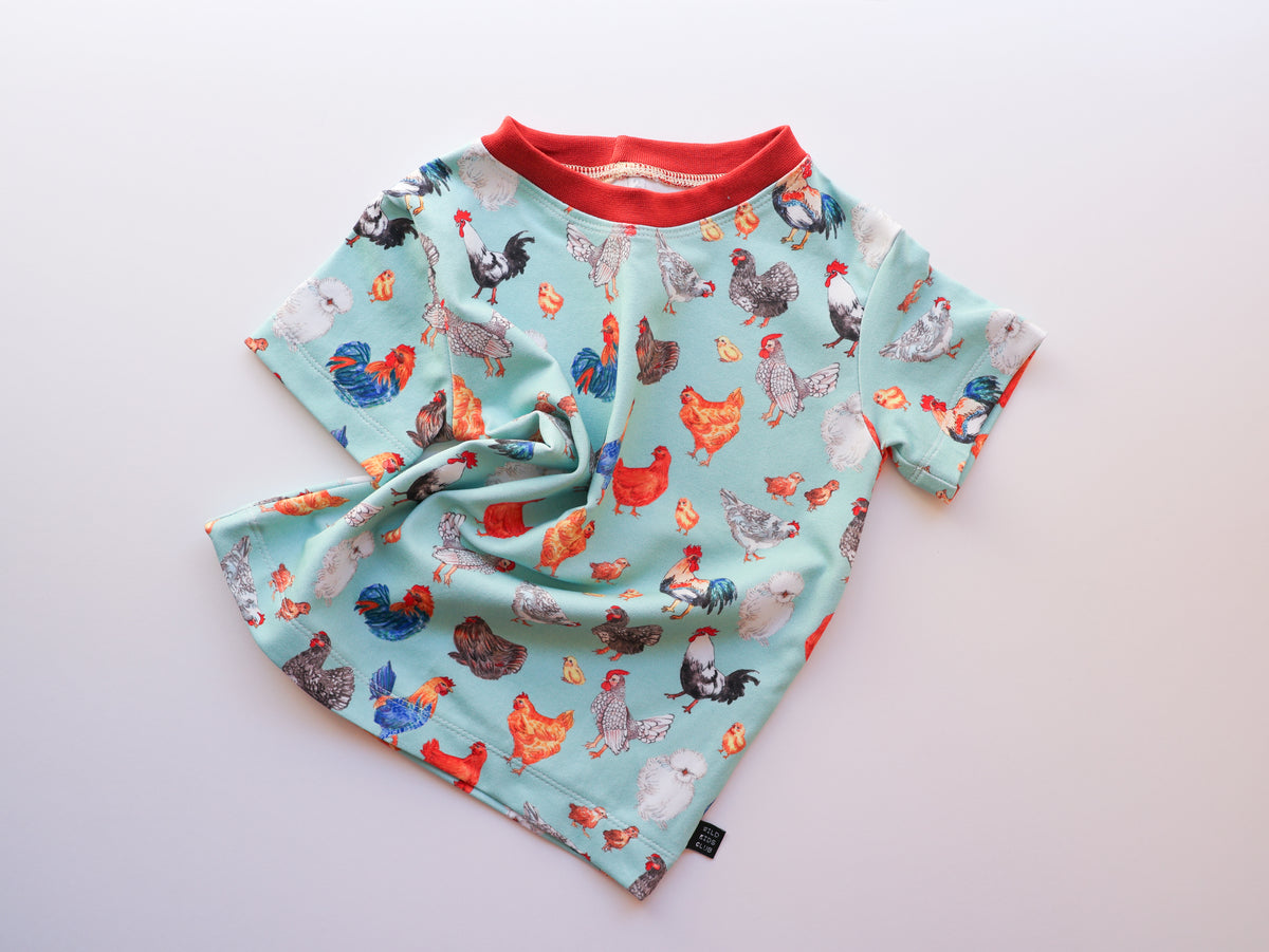 Chickens organic cotton tee shirt 2026-27