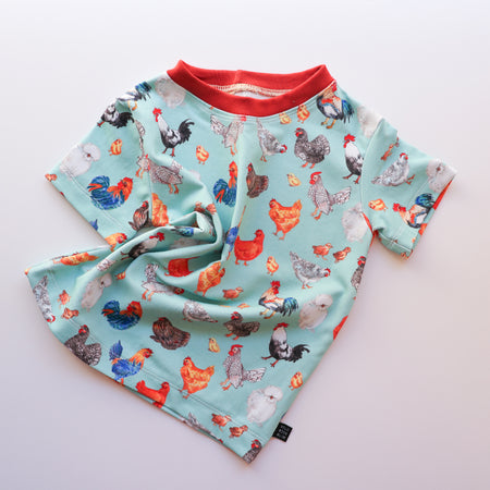 Chickens organic cotton tee shirt 2026-27