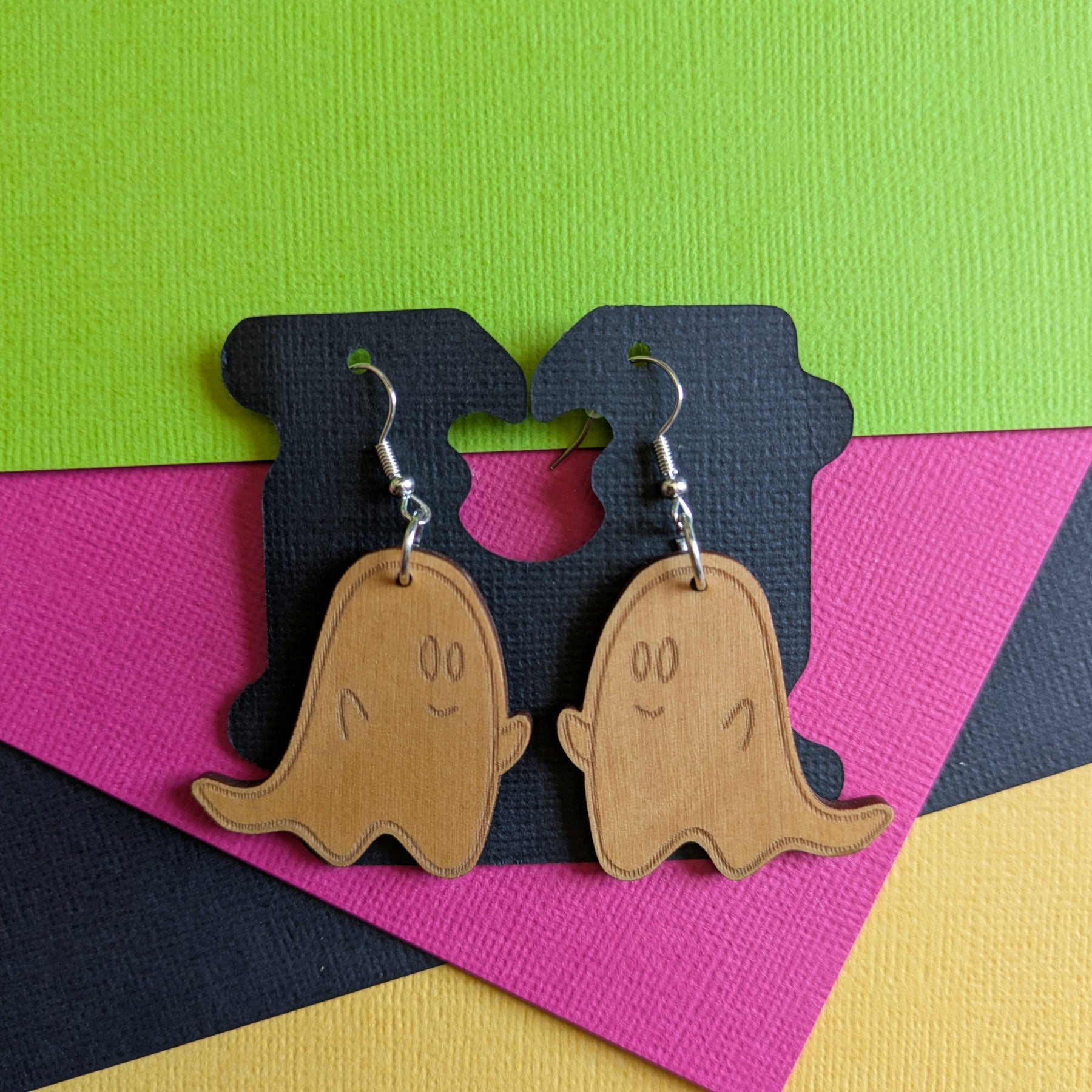 Whimsical Tasmanian Timber Earrings