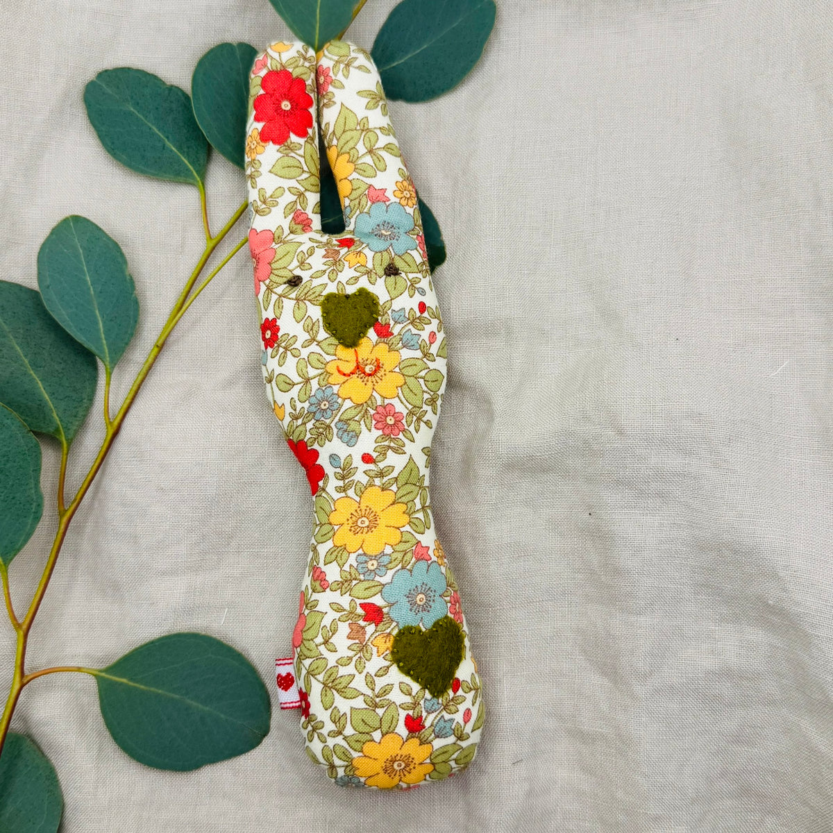 Handmade Bunny Rattle - Lots of options including Liberty
