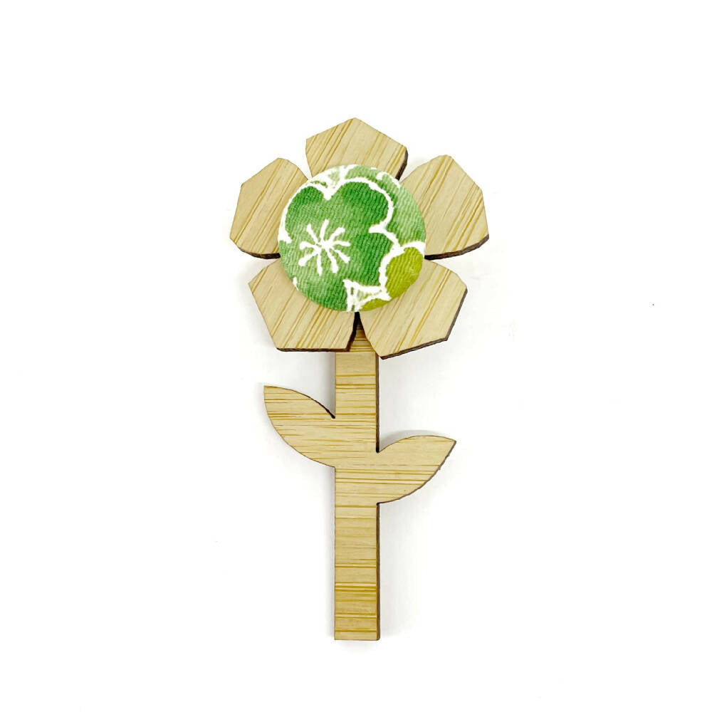 Kimono Flower Brooch