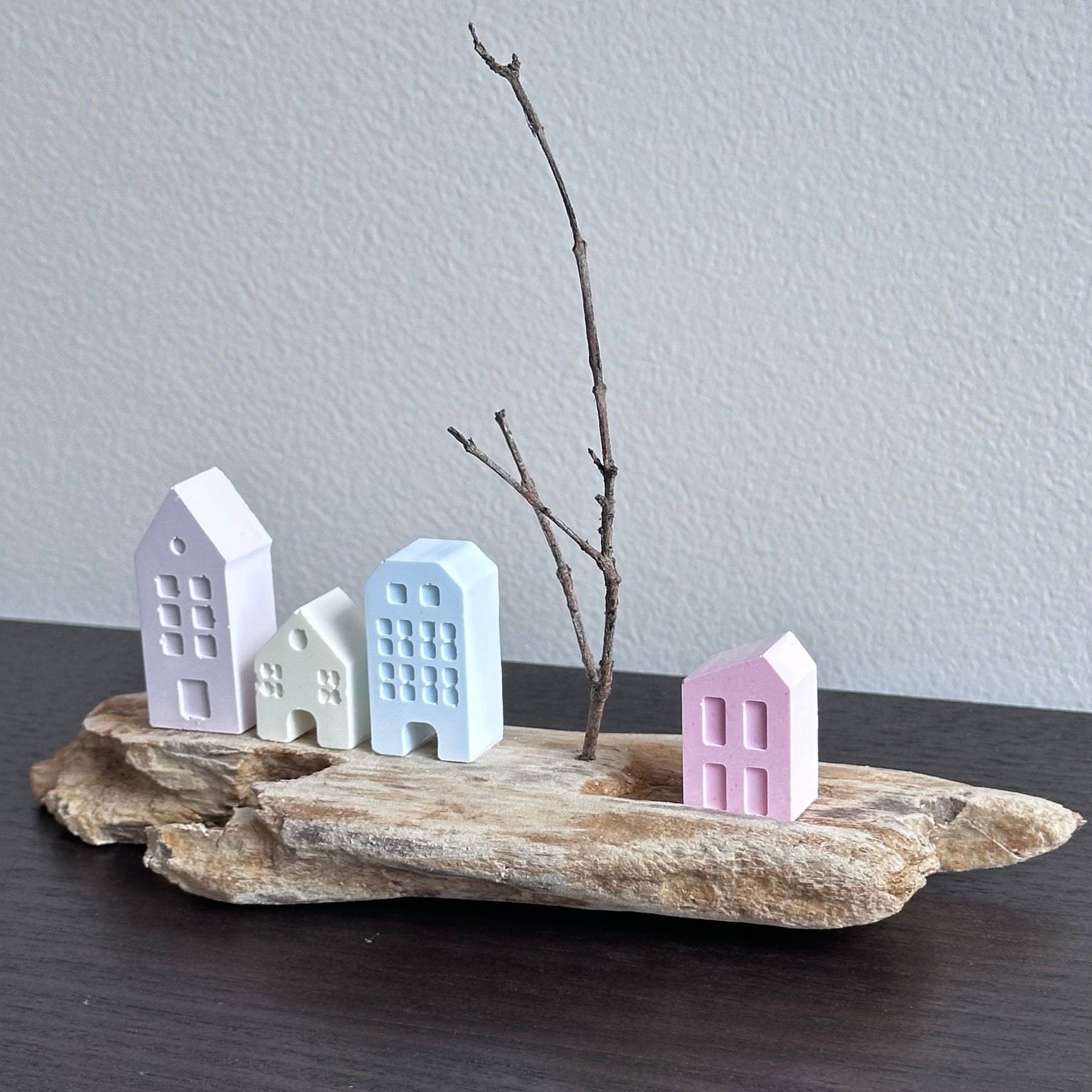 Tiny Driftwood Villages, Coastal Decor