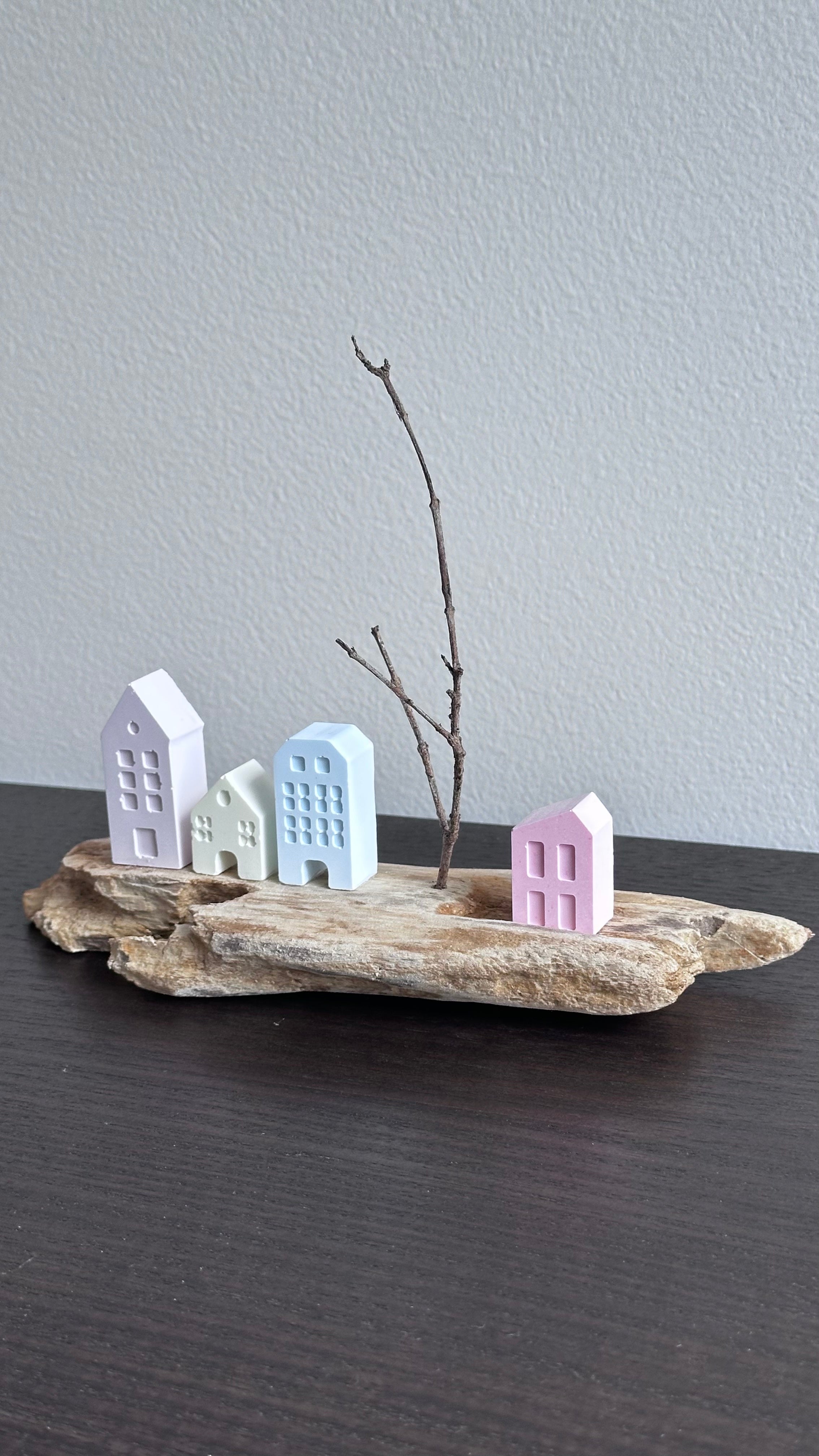 Tiny Driftwood Villages, Coastal Decor