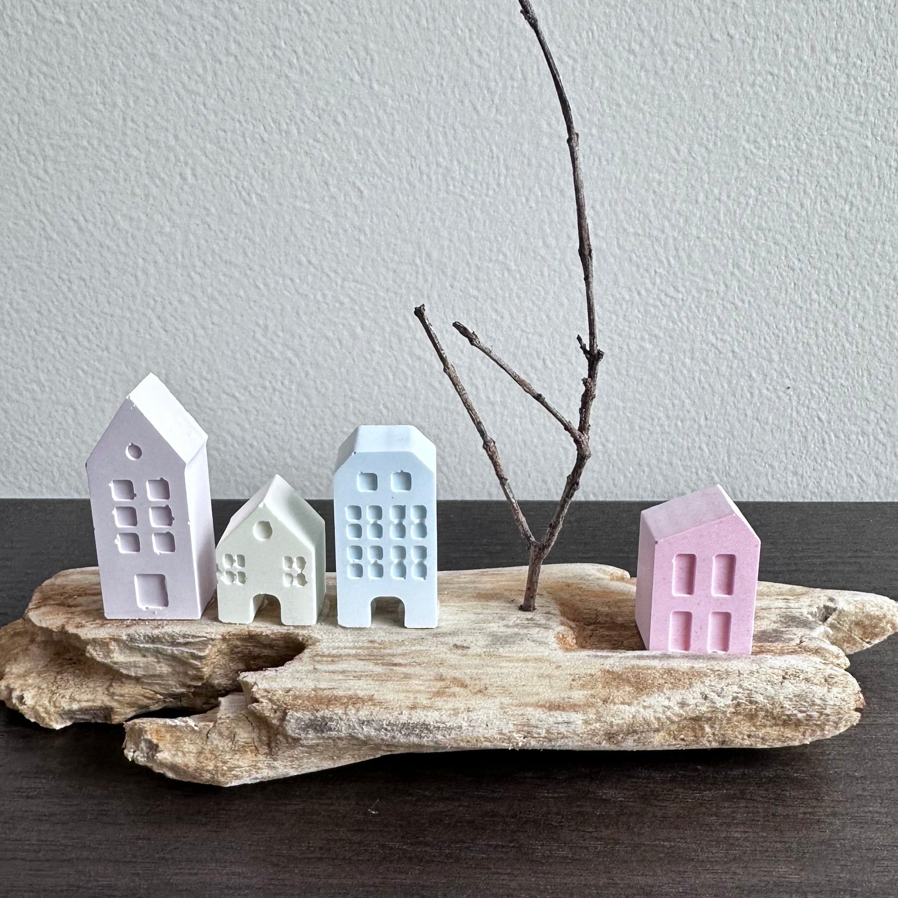 Tiny Driftwood Villages, Coastal Decor