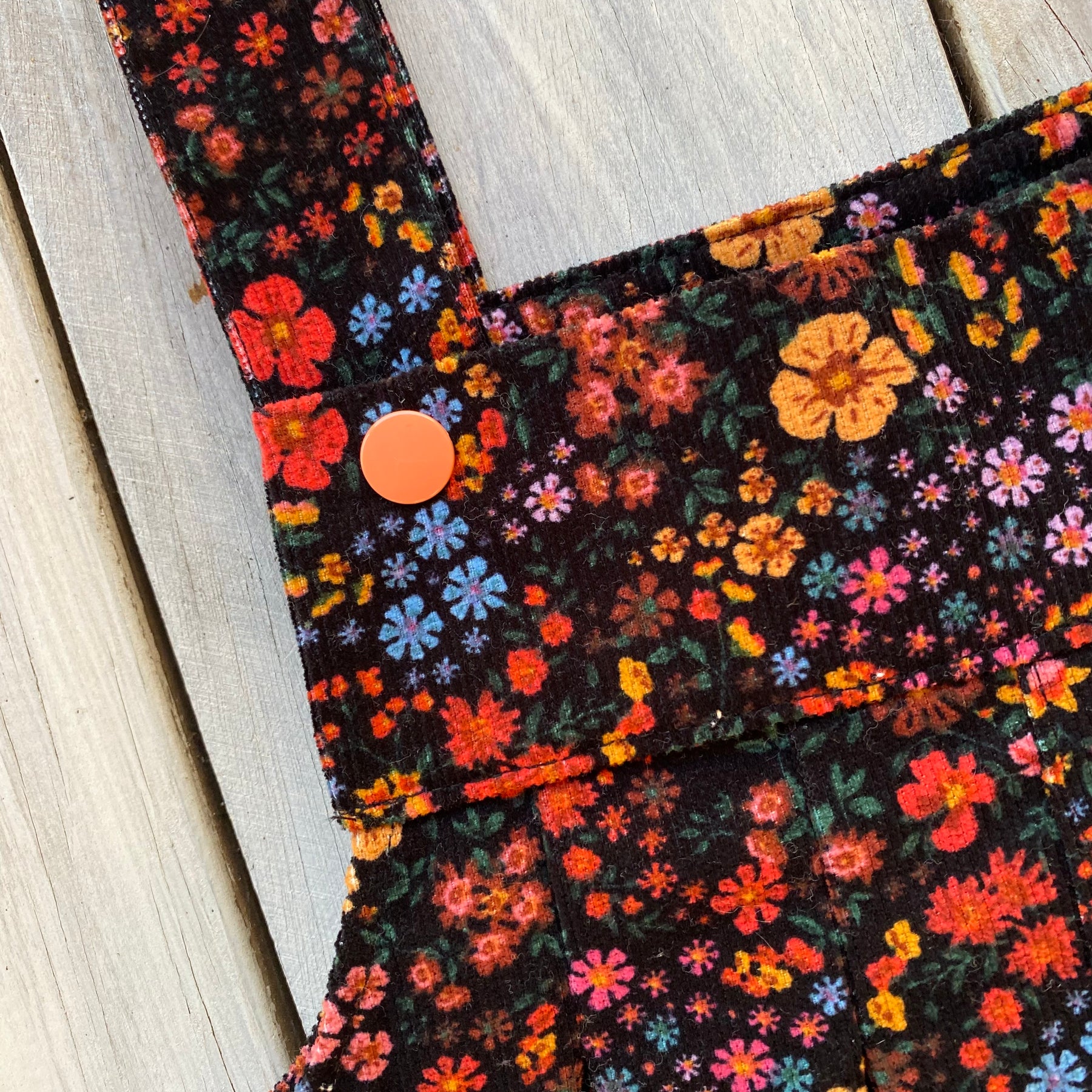 Corduroy Childs overalls autumn floral size 3