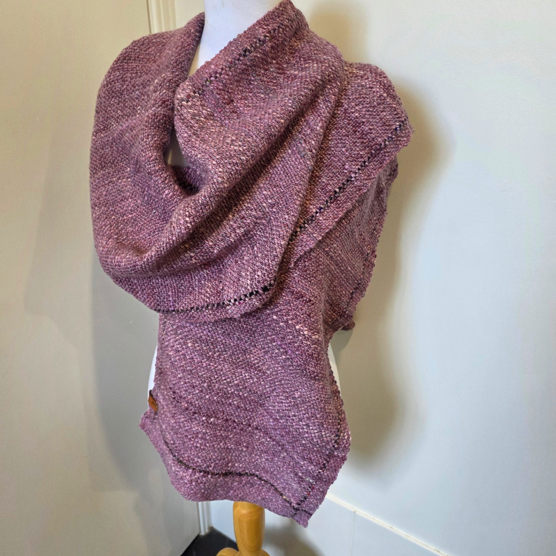 Hand Spun and Hand Woven long scarf