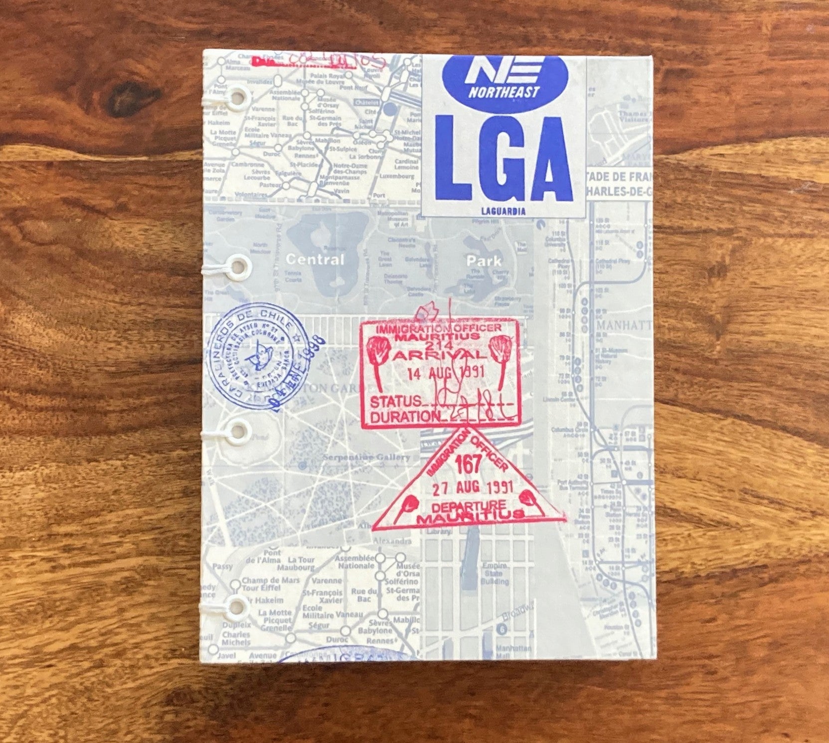 Lay Flat Travel Pocket Journal, Easy Carry Blank Book