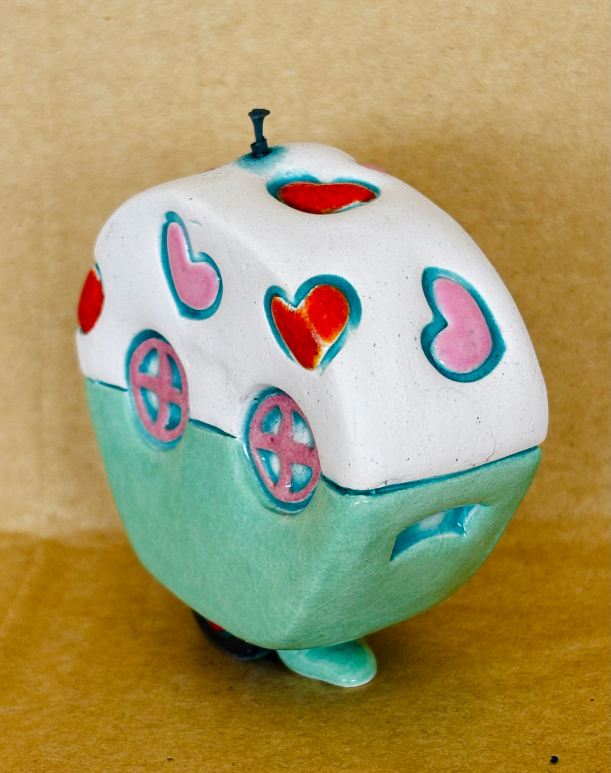 Small Retro Collectable Ceramic Caravan 3