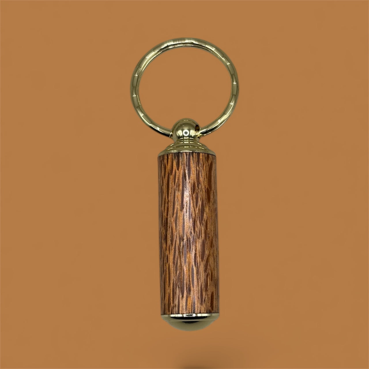 Handcrafted Timber Pill Holder Key Ring
