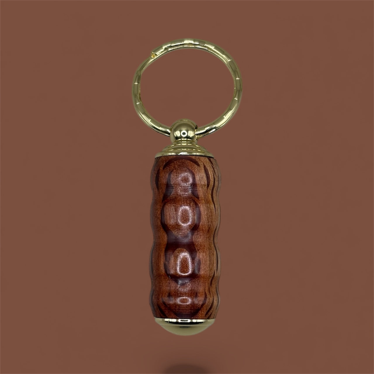 Handcrafted Timber Pill Holder Key Ring