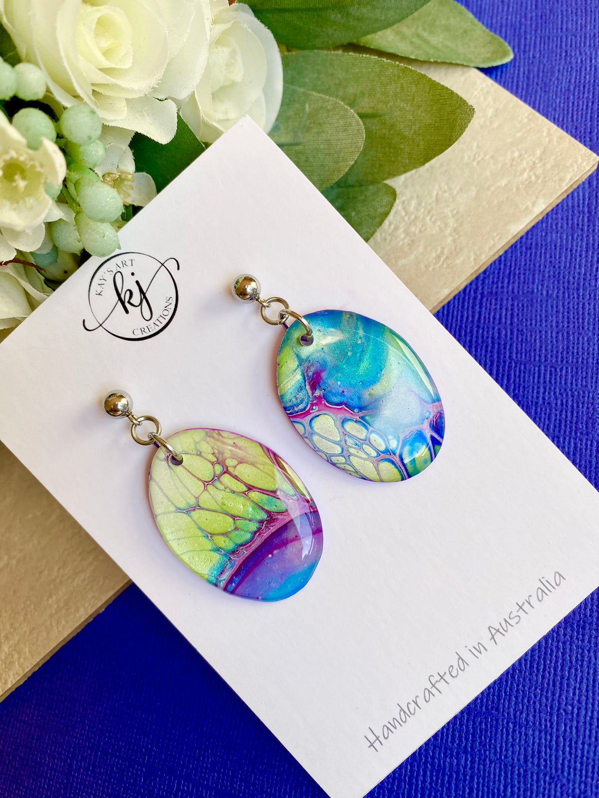 Unmatched Oval Artisan Earrings