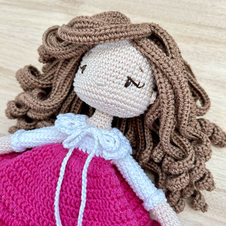 Felicity | Crochet Doll | Long Hair | 26cm | Ready to Ship