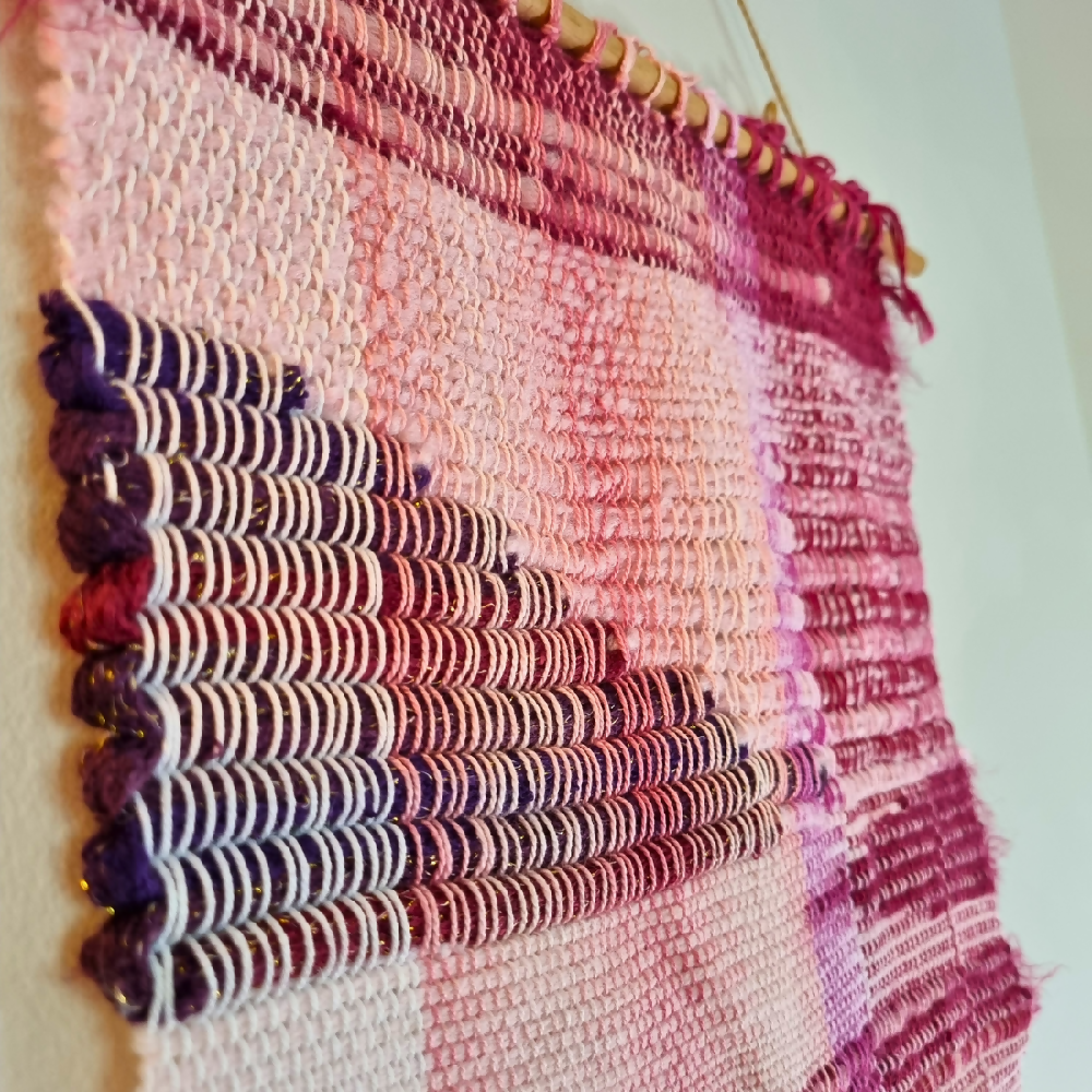 australian-artist-handmade-handwoven-pink-wallhanging-1.4