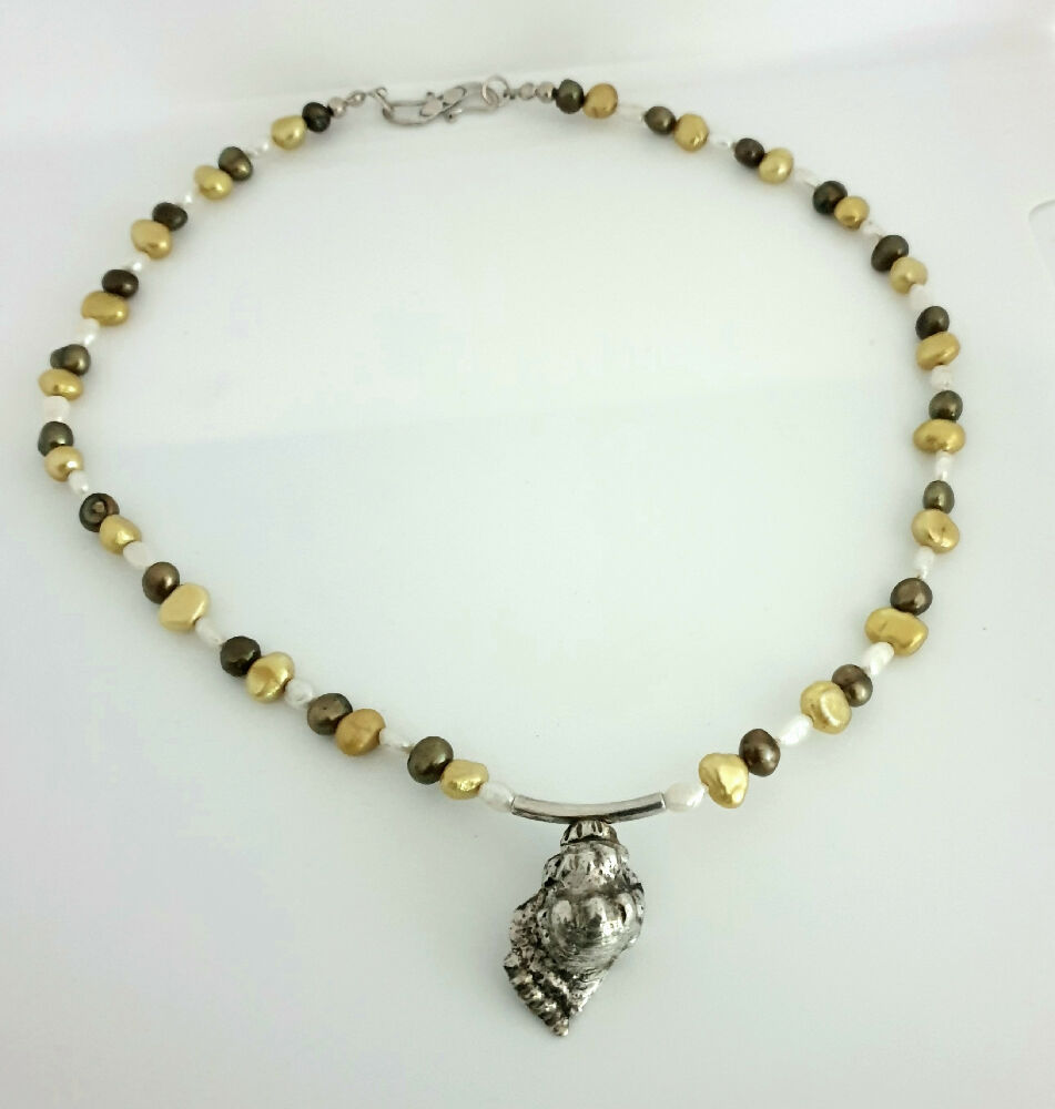 Sea snail necklace