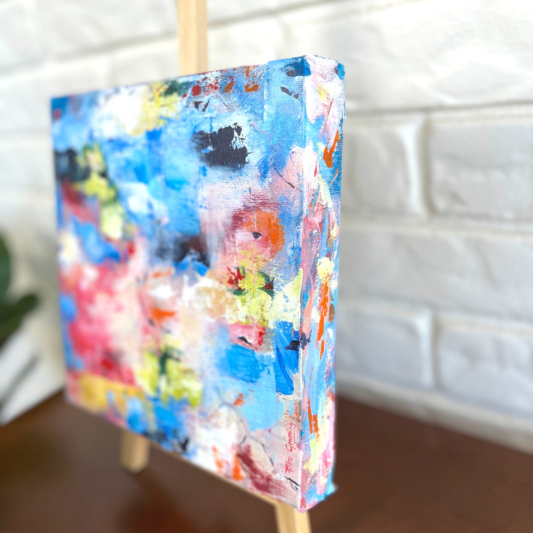 Wall Art Original Acrylic Abstract Painting "Soulmate of Rosalie"