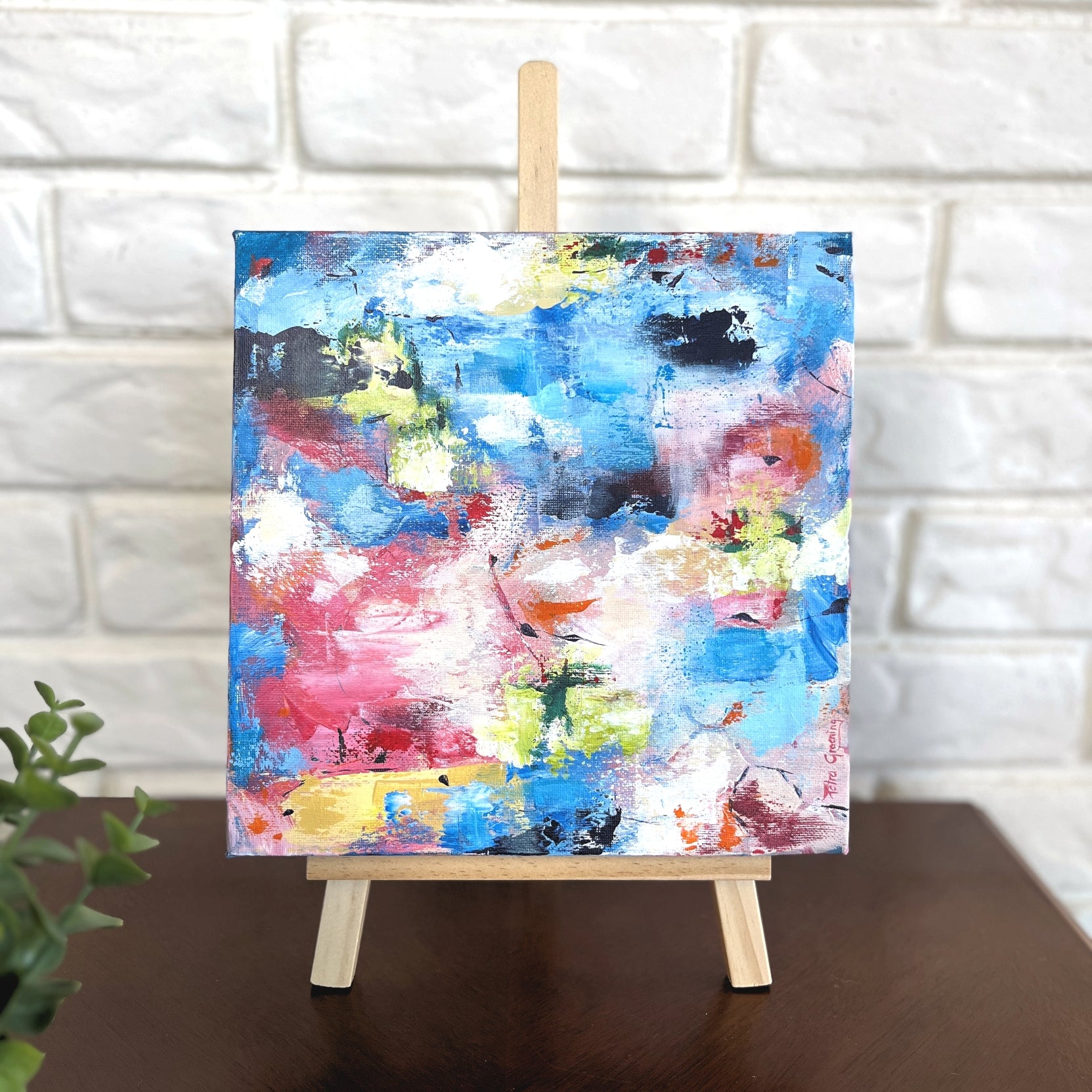 Wall Art Original Acrylic Abstract Painting "Soulmate of Rosalie"