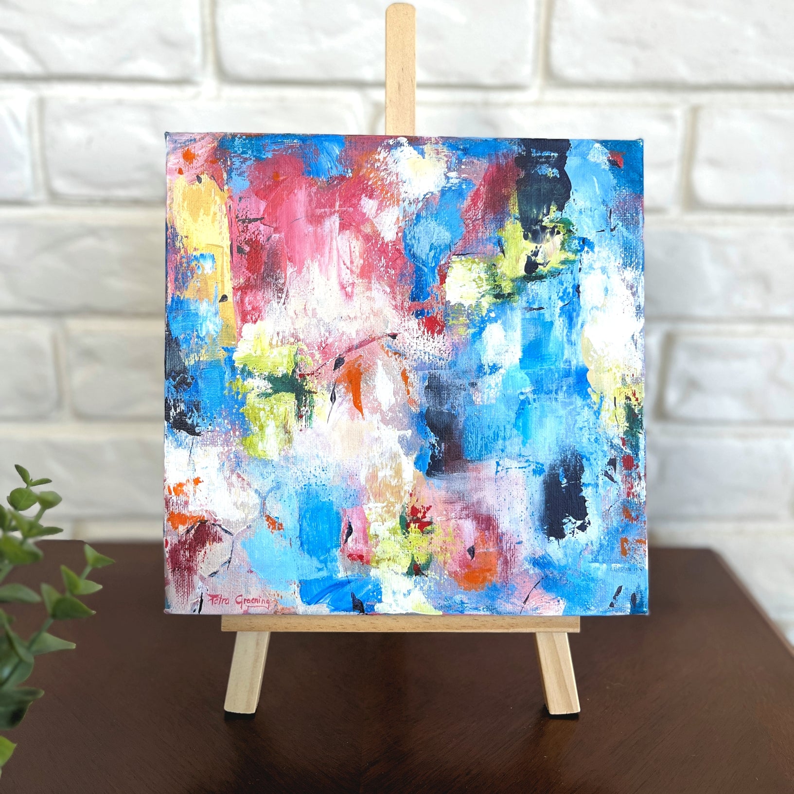 Wall Art Original Acrylic Abstract Painting "Soulmate of Rosalie"