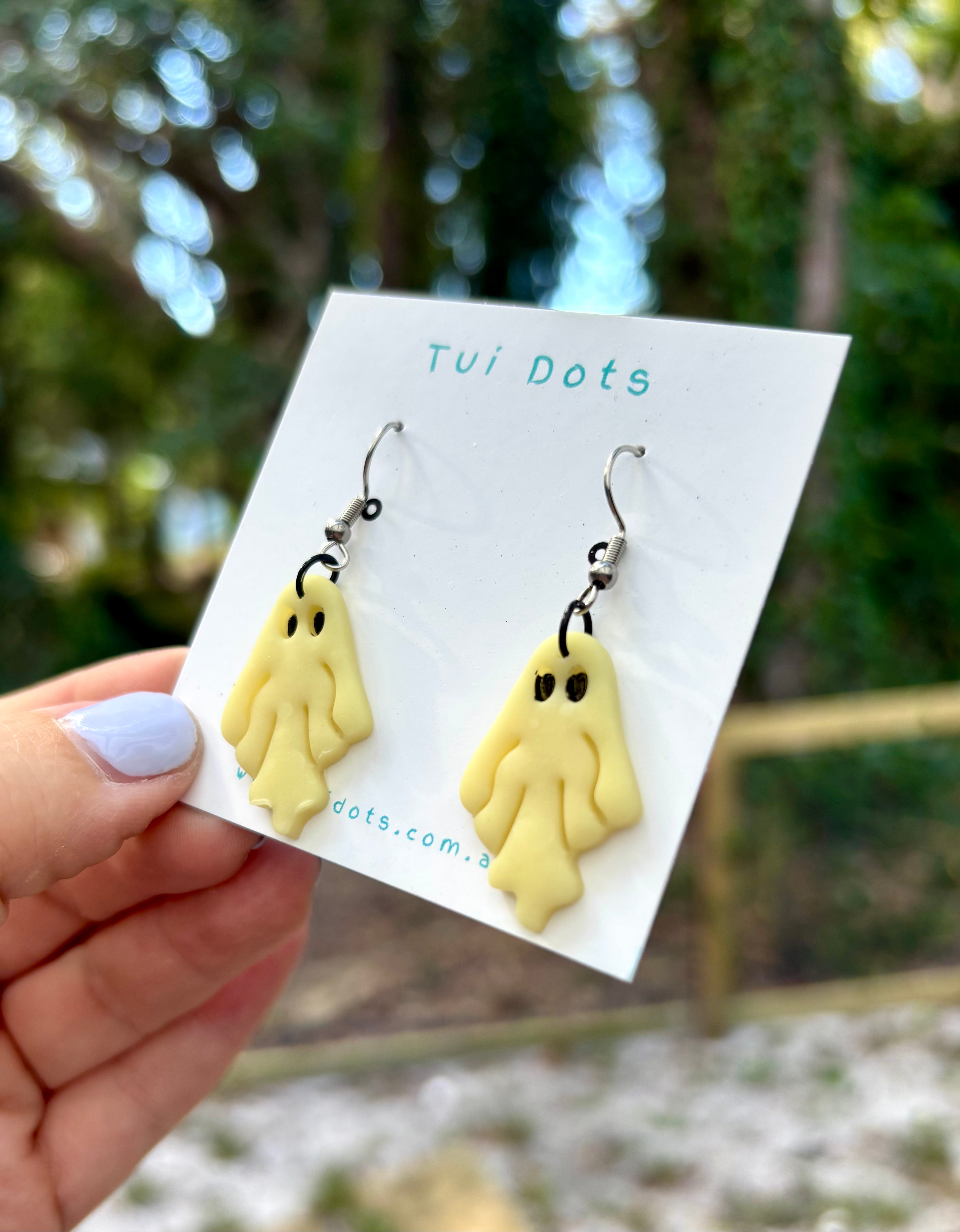 Ghost earrings - Halloween - Glow in the dark