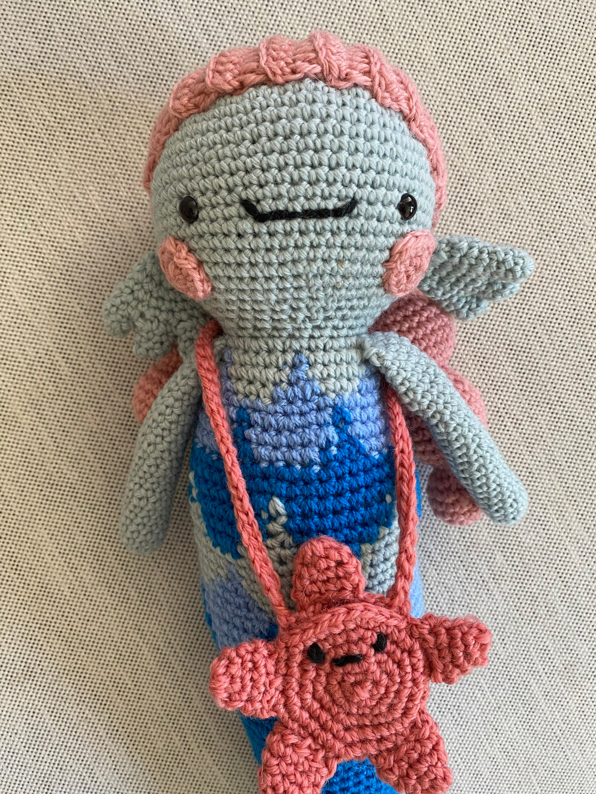 Mia the Mermaid - crocheted toy