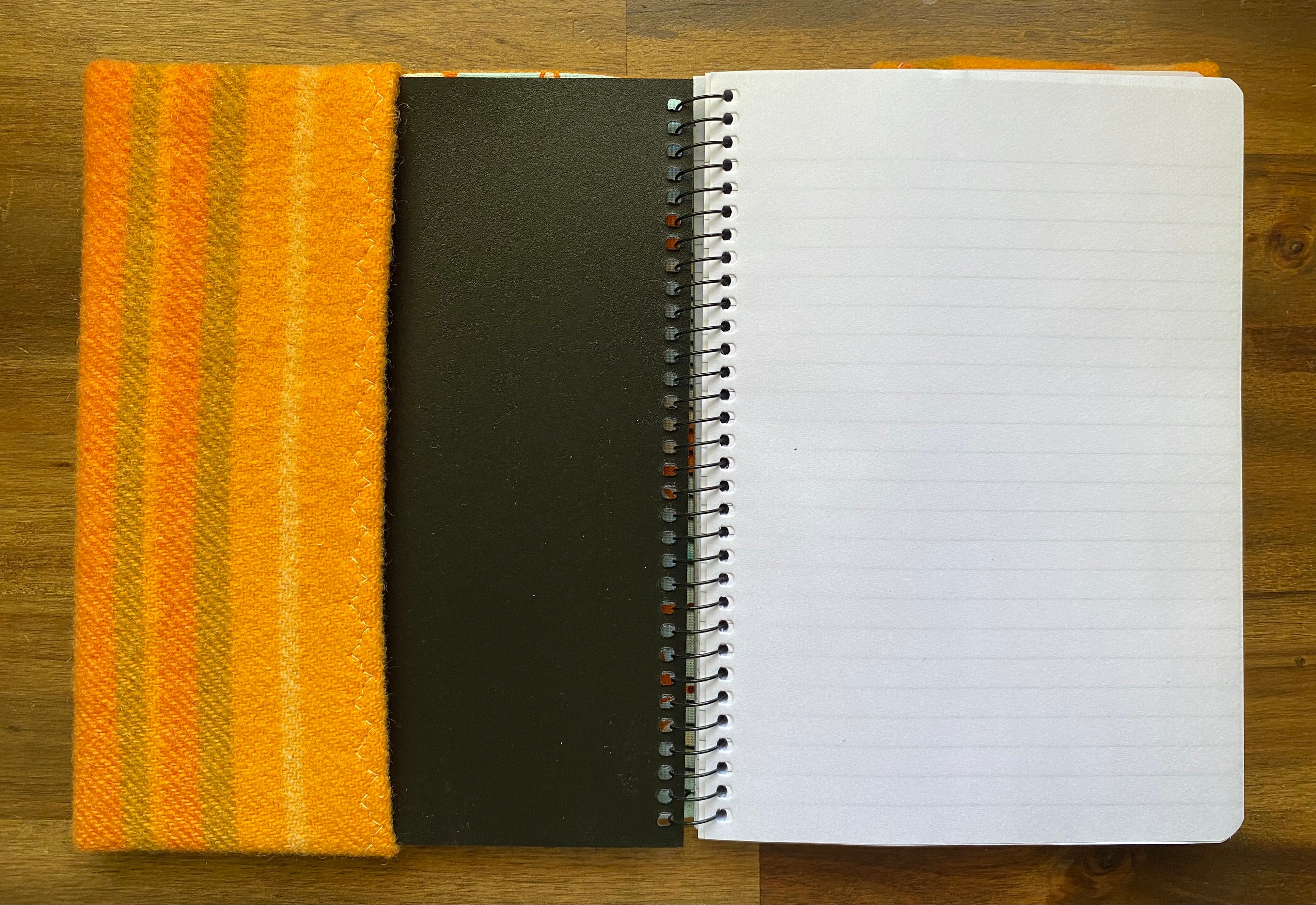 A5 Upcycled Notebook Kombi - Orange