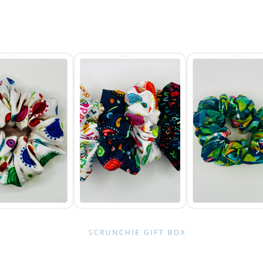 Scrunchie Gift Box Set pack of 4