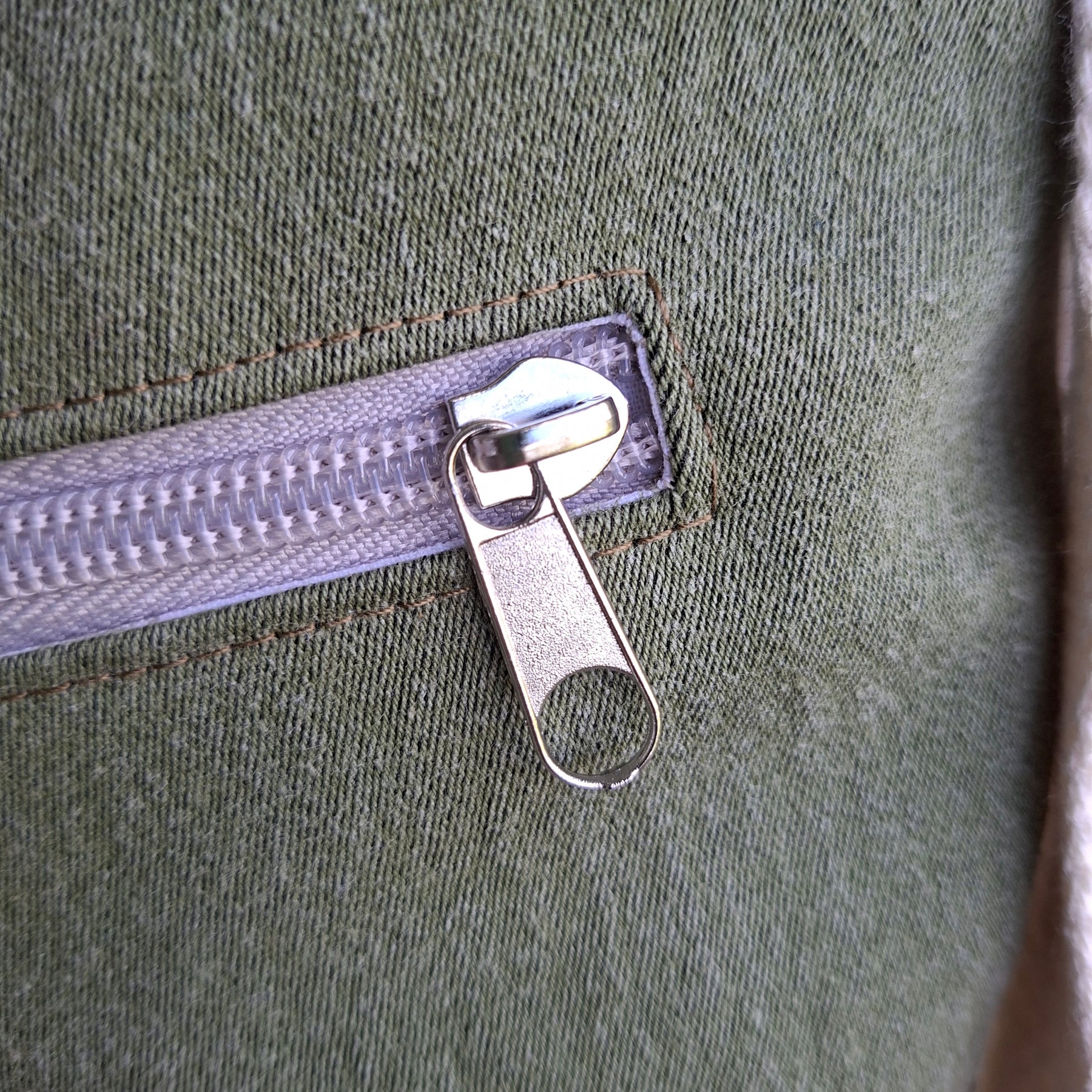 Upcycled Sage Green and Linen, Gender Neutral Crossbody Bag & Matching Coin Purse