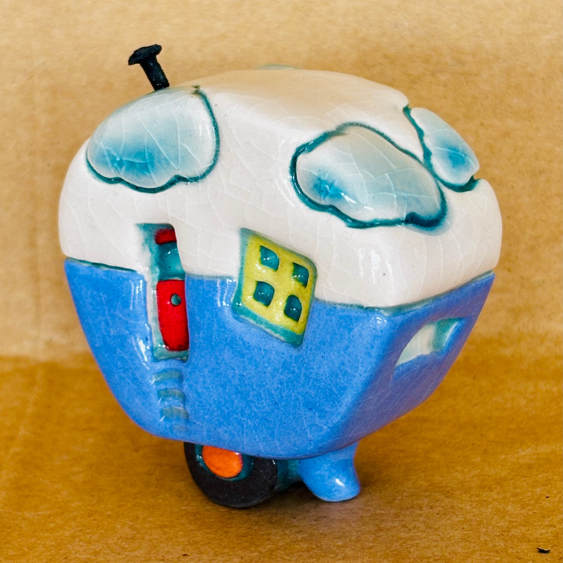 Small Retro Collectable Ceramic Caravan 2
