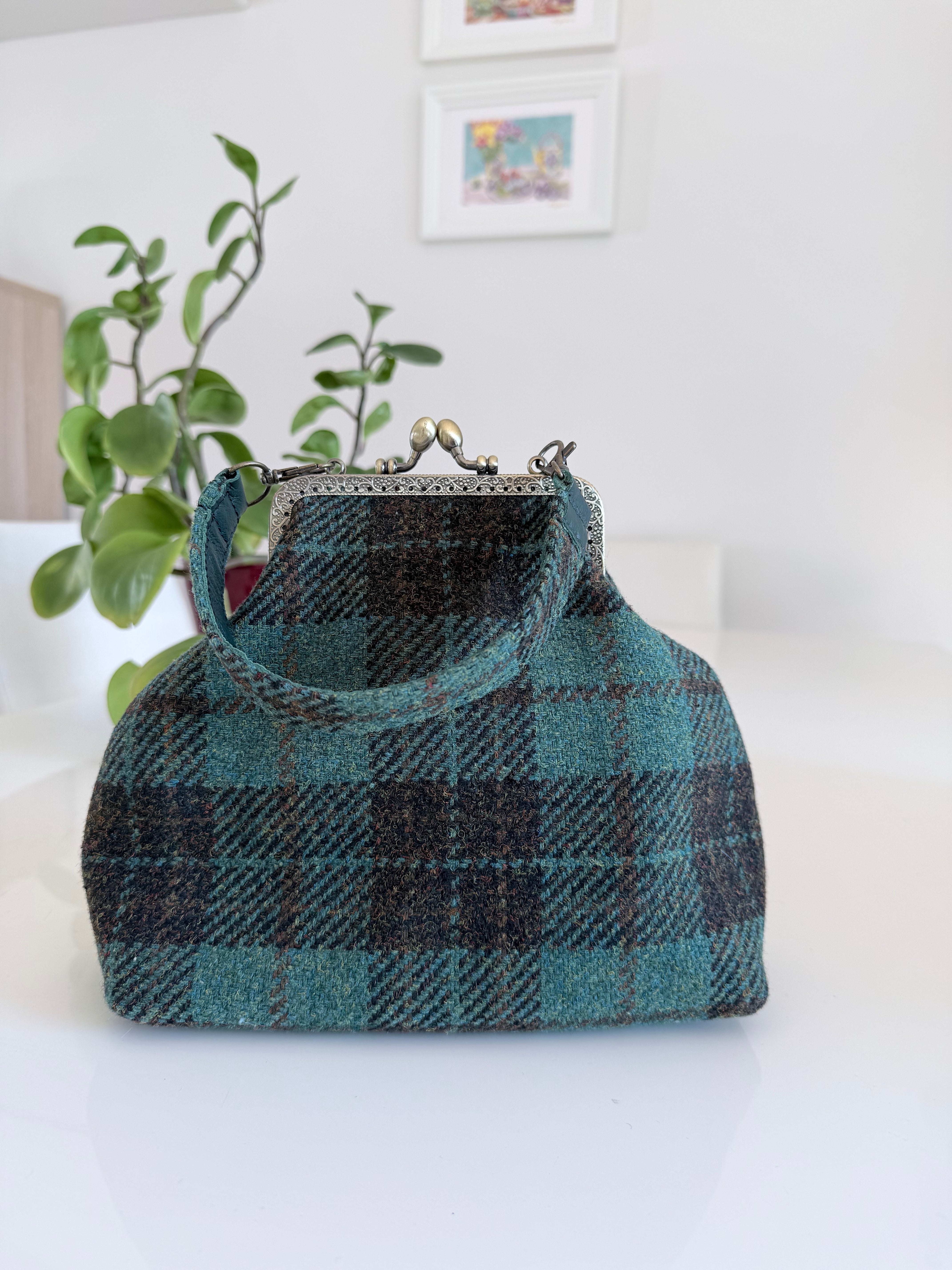 Check plaid handbag
