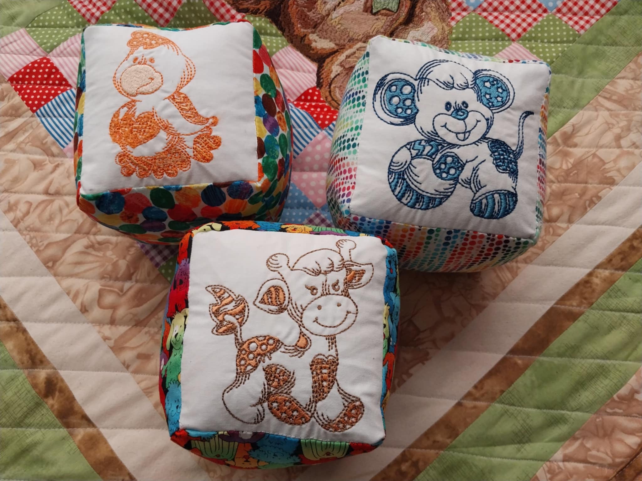 "Animal" Soft Baby Blocks