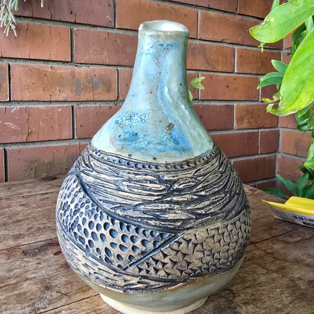 Carved vase