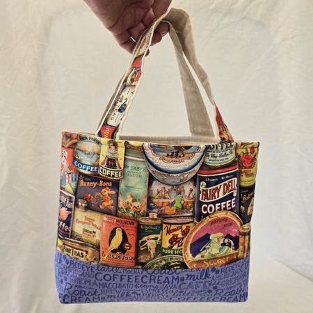 Handmade | Classic Handbag | Coffee Print | Coffee and Cafe Collection