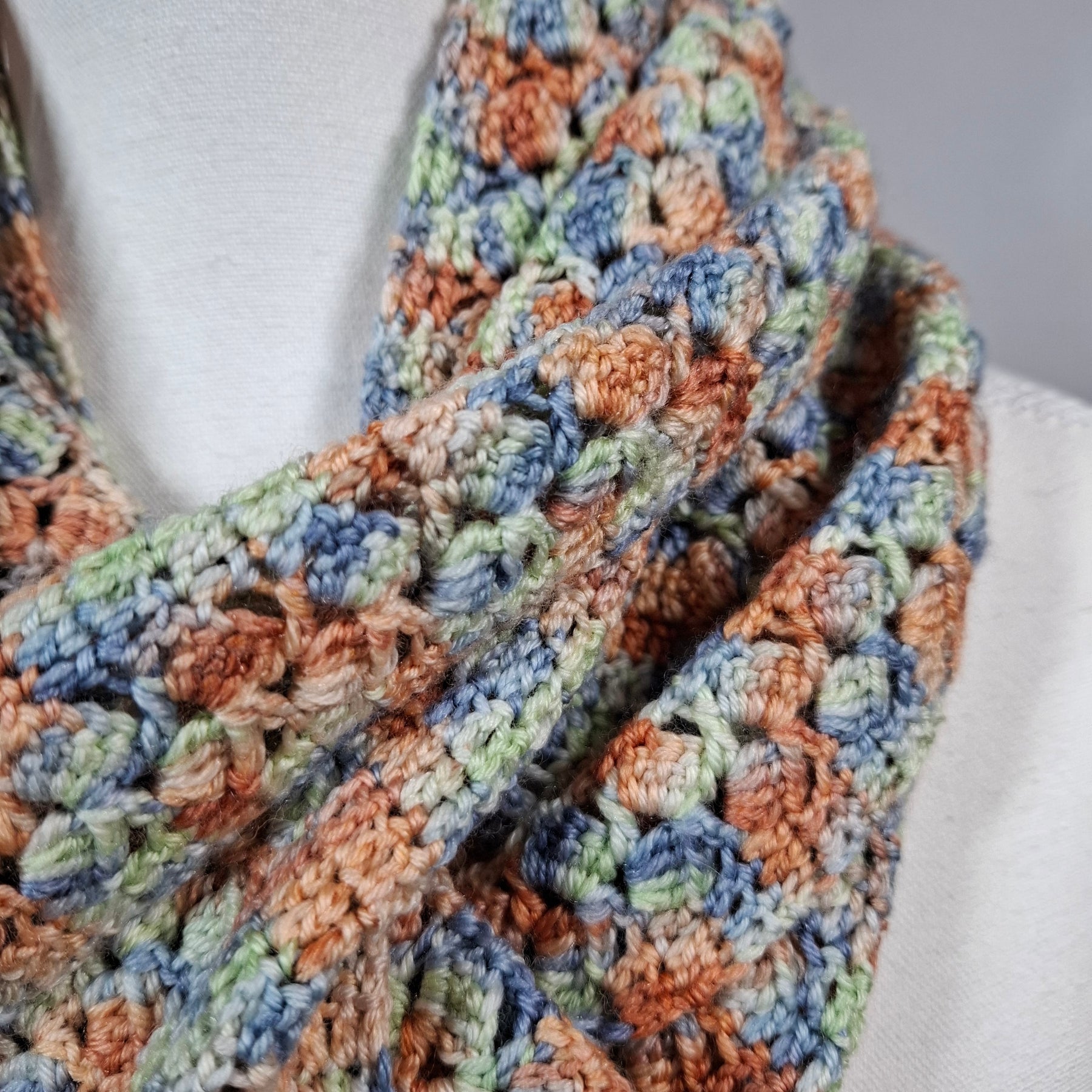 Merino Silk Infinity Scarf - "The Blind Girl"