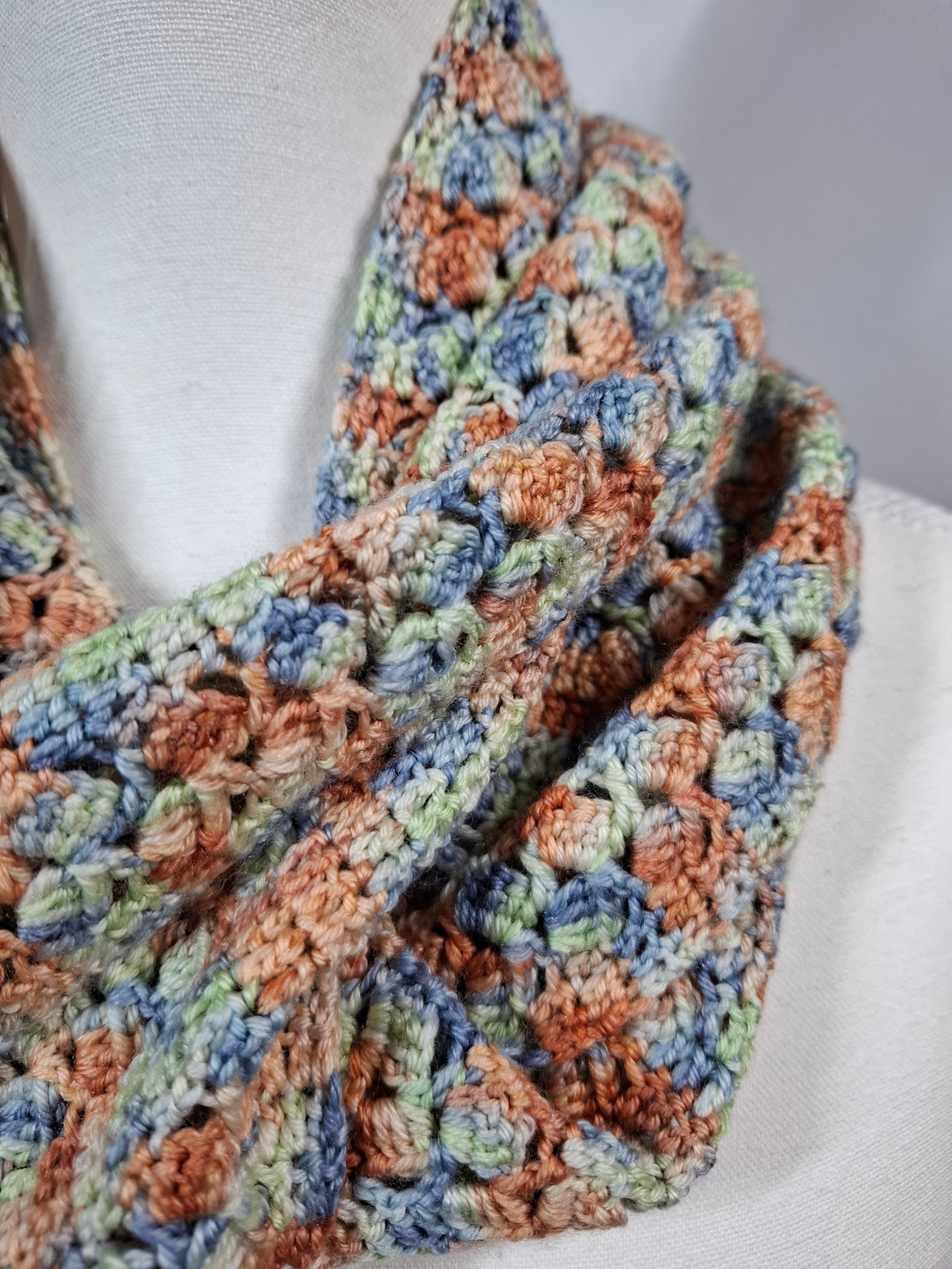 Merino Silk Infinity Scarf - "The Blind Girl"
