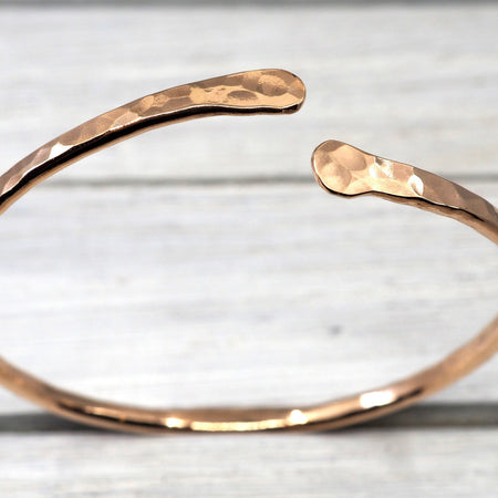 Bronze open bangle | Silver open bangle | Handmade bronze jewellery