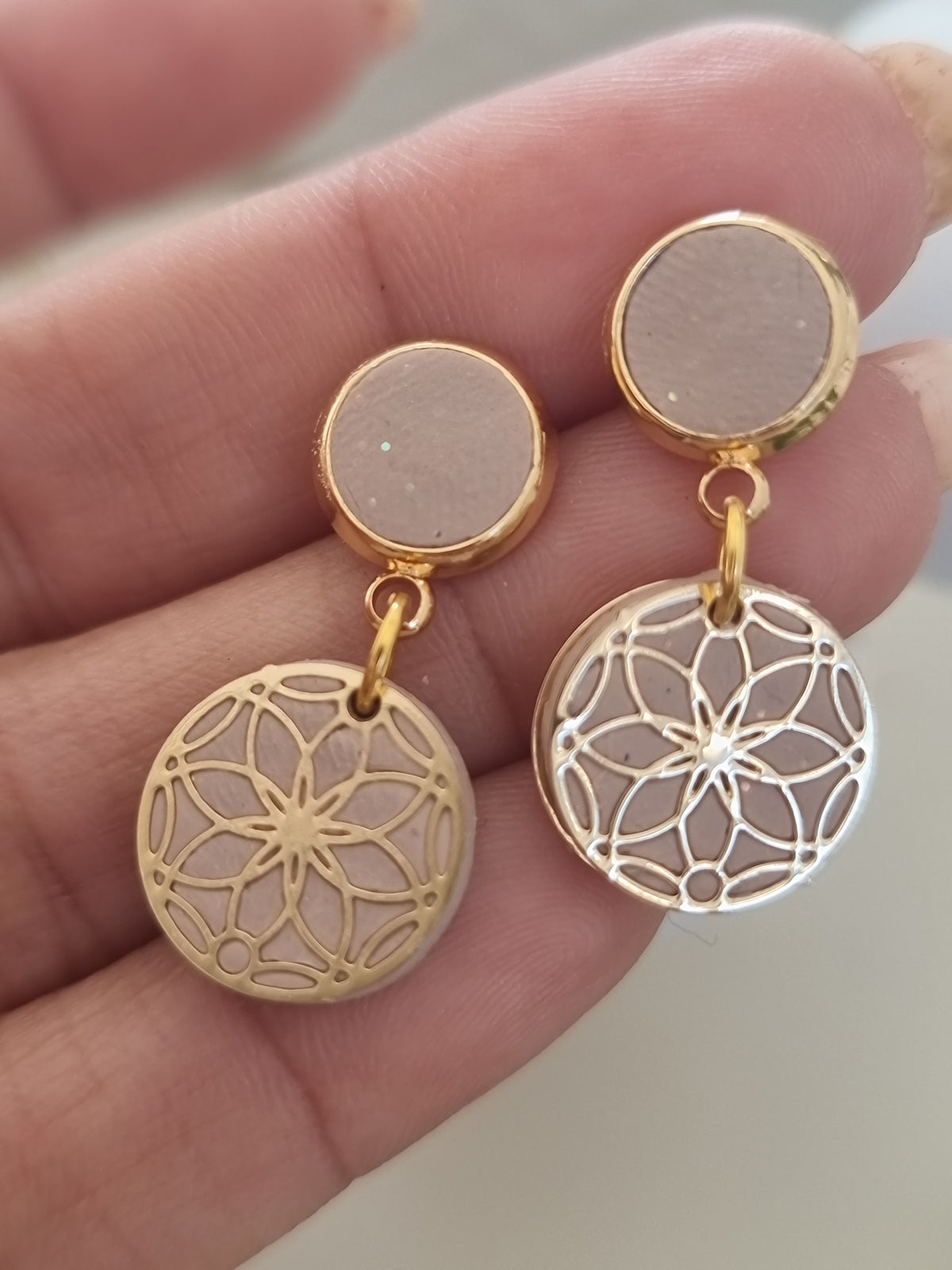 Sand Lace Dangles