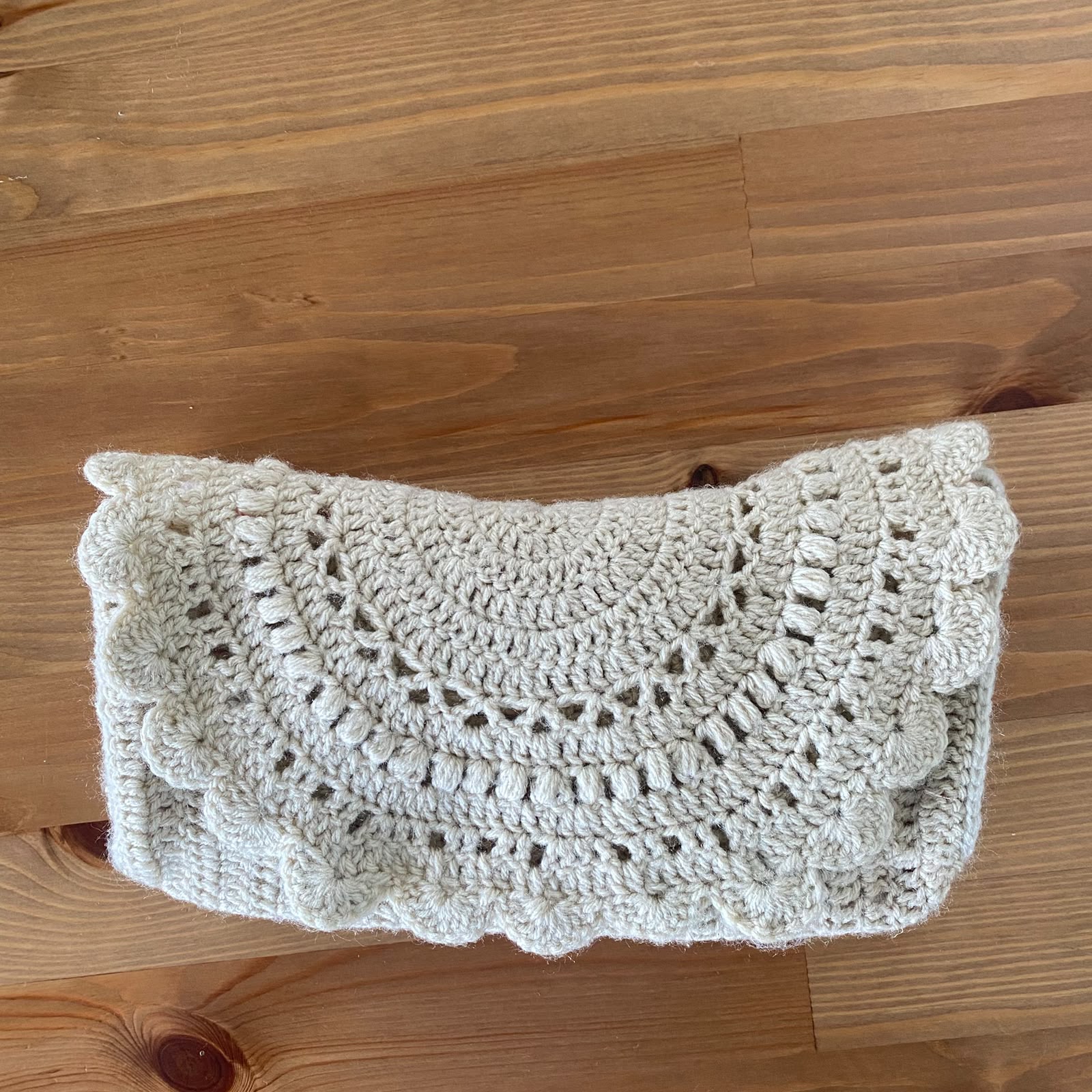 The Cream Mandala Shoulder Crocheted Bag