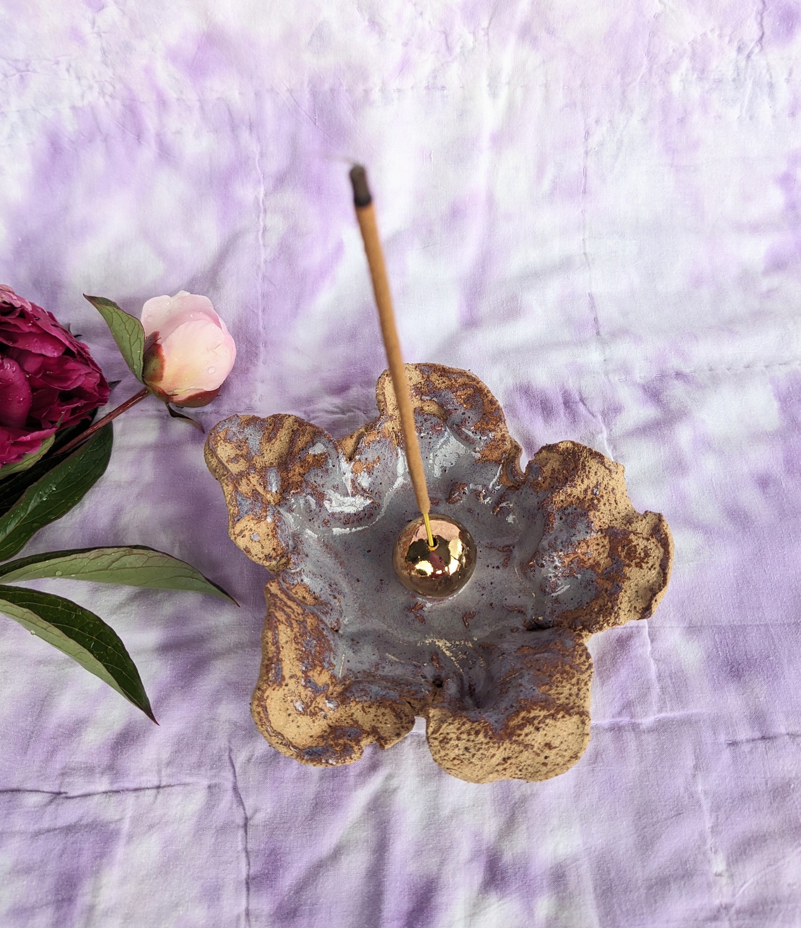 Ceramic Flower Insence Holder