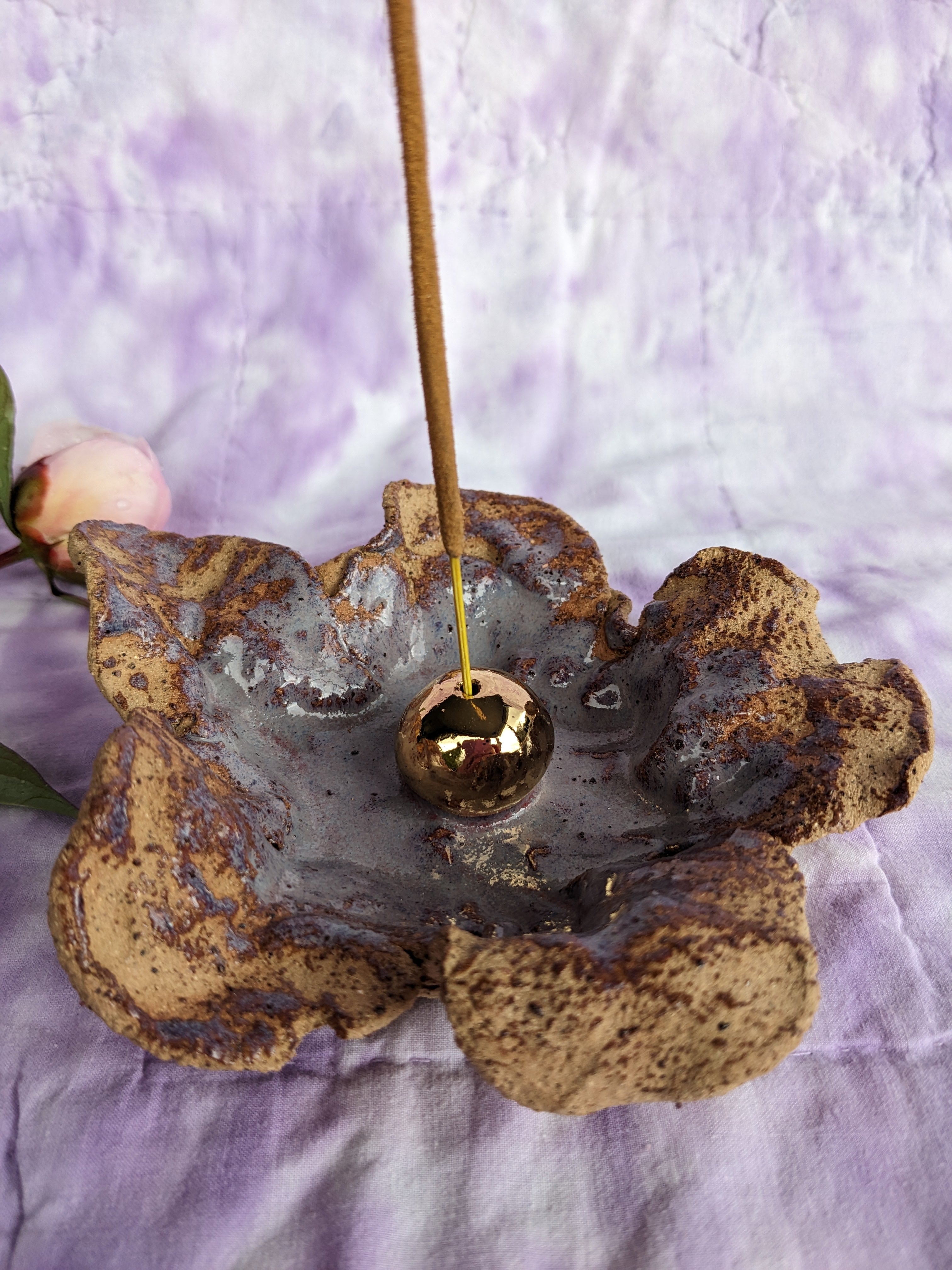 Ceramic Flower Insence Holder